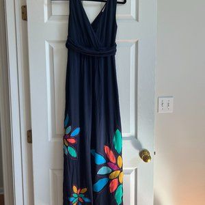 Navy Boden Maxi Dress